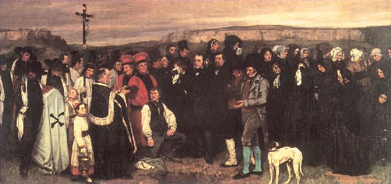 Courbet, Gustave A Burial at Ornans Germany oil painting art